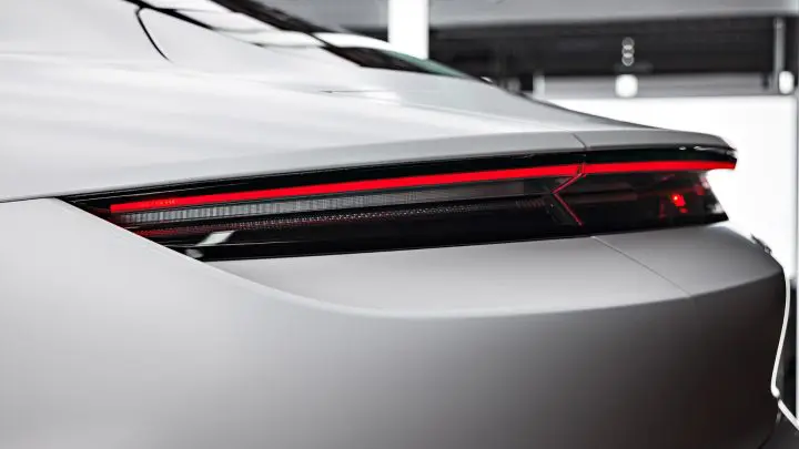 White Porsche Taycan - PPF, nano-ceramic window tint and ceramic coating