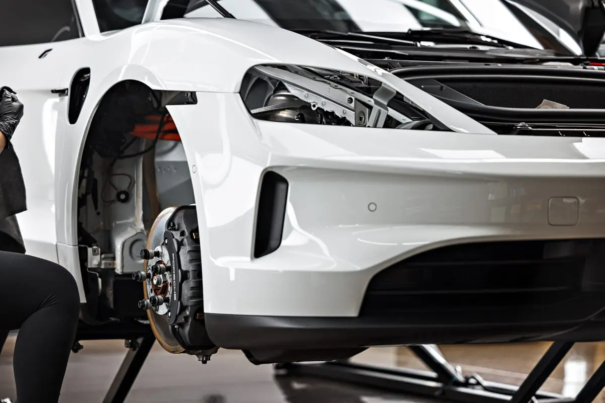 White Porsche Taycan - PPF, nano-ceramic window tint and ceramic coating