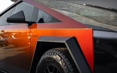Obsidian Red Cybertruck - Full vehicle PURE Colored PPF