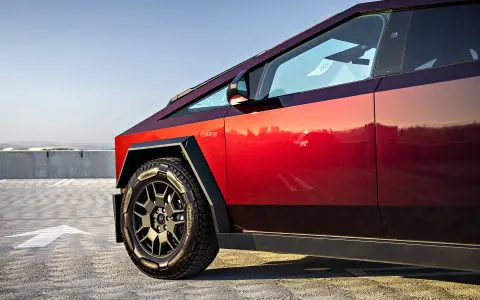 Obsidian Red Cybertruck - Full vehicle PURE Colored PPF