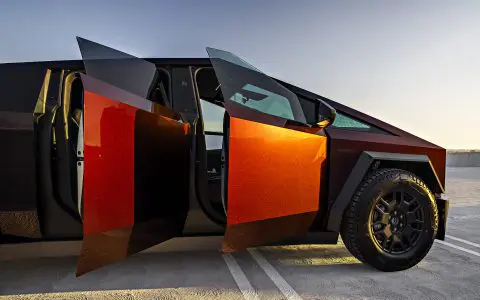 Obsidian Red Cybertruck - Full vehicle PURE Colored PPF