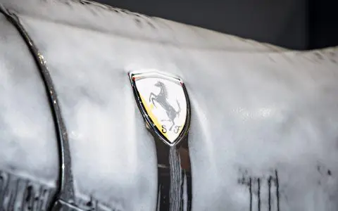 Grey Ferrari 812 Superfast - Full carbon fiber engine bay trim upgrades and Ceramic Coating