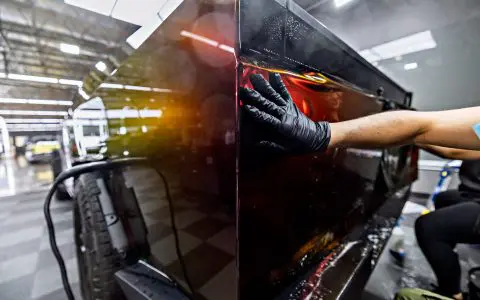 Assassin Red Cybertruck - Full vehicle FlexiShield Colored PPF and Nano-ceramic window tint