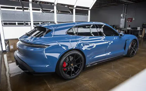 Porsche Taycan GTS Sport Turismo - Multi-stage paint correction, PPF and Ceramic Coating