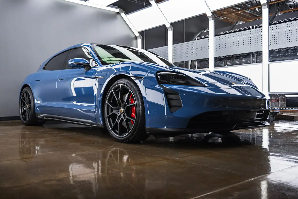 Porsche Taycan GTS Sport Turismo – Multi-stage paint correction, PPF and Ceramic Coating