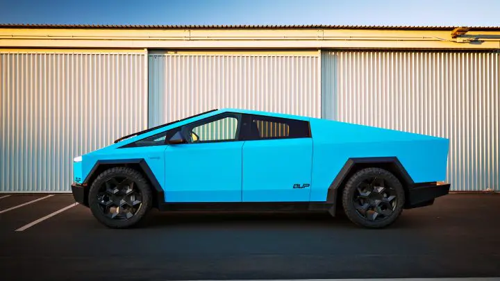 Sky Blue Cybertruck - Full vehicle FlexiShield Colored PPF