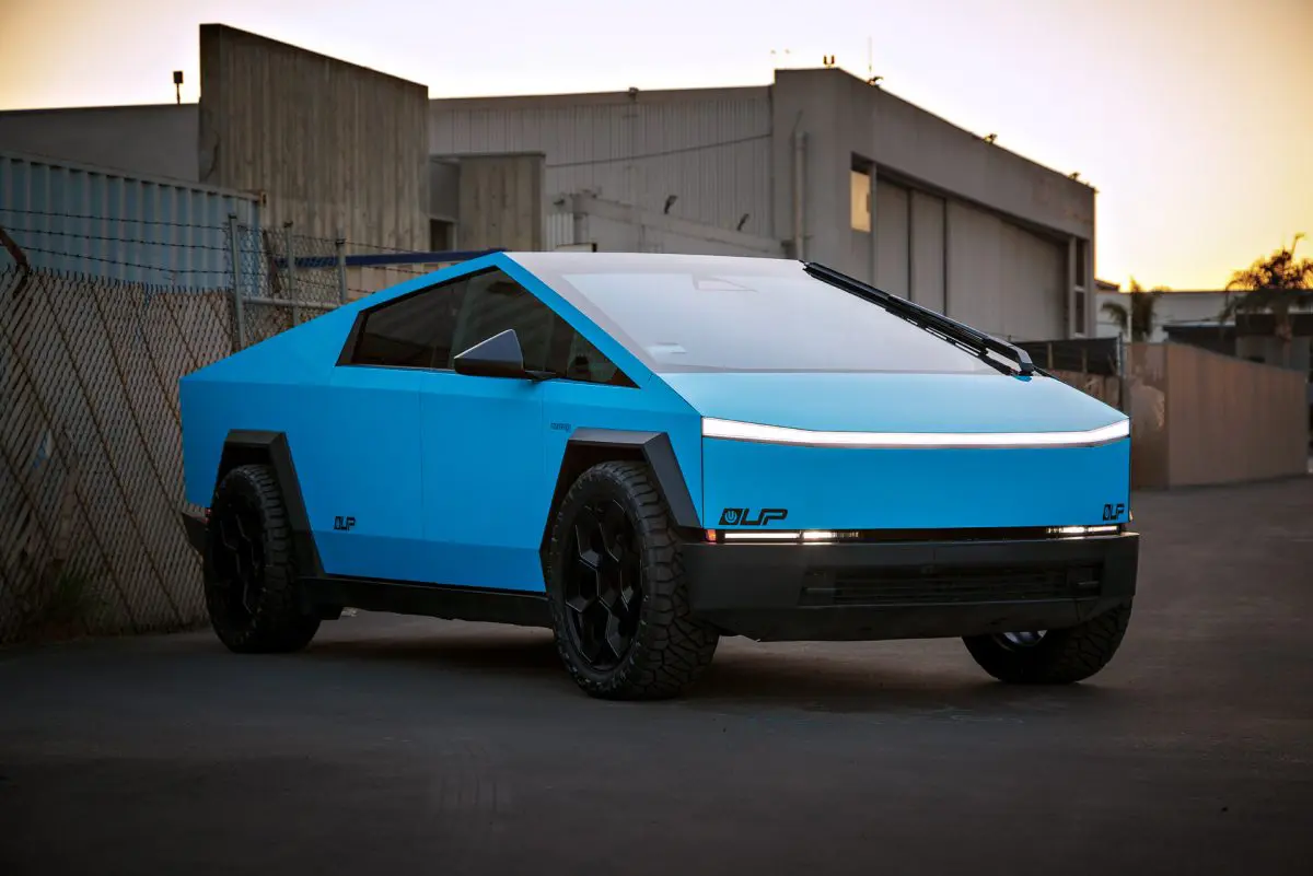 Sky Blue Cybertruck - Full vehicle FlexiShield Colored PPF