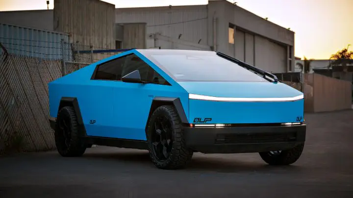 Sky Blue Cybertruck - Full vehicle FlexiShield Colored PPF