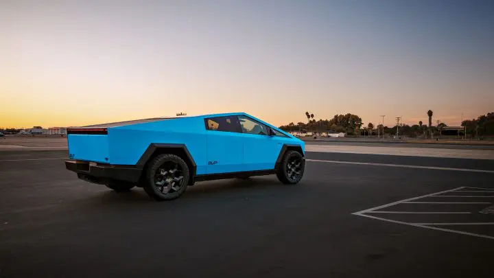 Sky Blue Cybertruck - Full vehicle FlexiShield Colored PPF