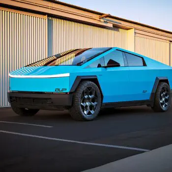 Sky Blue Cybertruck – Full vehicle FlexiShield Colored PPF