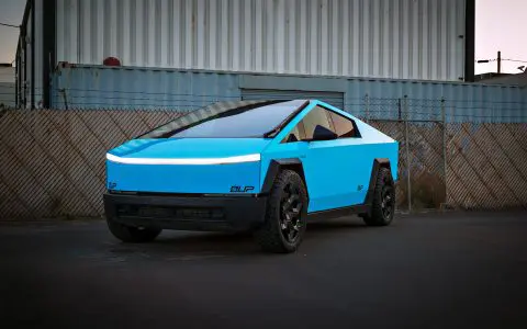Sky Blue Cybertruck - Full vehicle FlexiShield Colored PPF