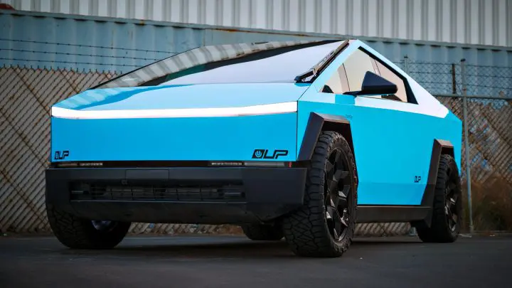 Sky Blue Cybertruck - Full vehicle FlexiShield Colored PPF