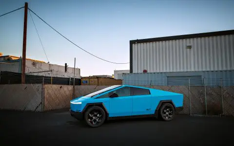 Sky Blue Cybertruck - Full vehicle FlexiShield Colored PPF