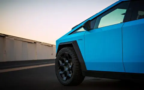 Sky Blue Cybertruck - Full vehicle FlexiShield Colored PPF