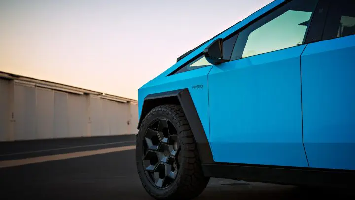 Sky Blue Cybertruck - Full vehicle FlexiShield Colored PPF