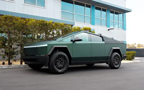 Satin Forest Green Cybertruck - PURE Colored PPF and Full vehicle matte ceramic coating