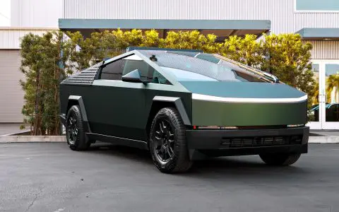 Satin Forest Green Cybertruck - PURE Colored PPF and Full vehicle matte ceramic coating