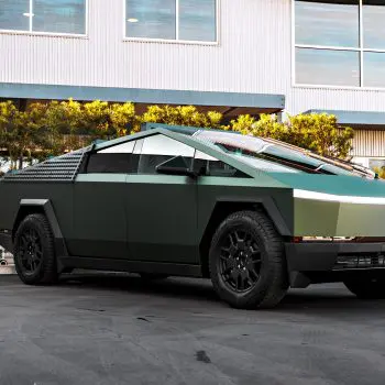 Satin Forest Green Cybertruck – PURE Colored PPF and Full vehicle matte ceramic coating
