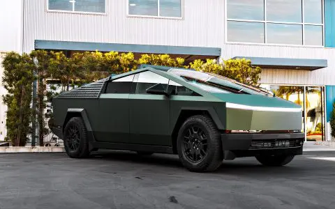 Satin Forest Green Cybertruck - PURE Colored PPF and Full vehicle matte ceramic coating
