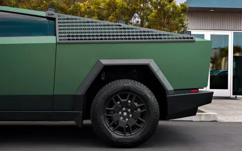 Satin Forest Green Cybertruck - PURE Colored PPF and Full vehicle matte ceramic coating