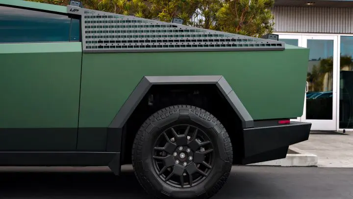 Satin Forest Green Cybertruck - PURE Colored PPF and Full vehicle matte ceramic coating