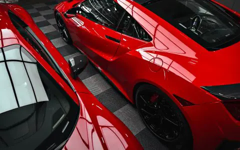 Honda NSX / Audi R8 Duo - XPEL Ultimate Plus PPF on front carbon fiber lip