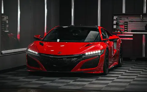 Honda NSX / Audi R8 Duo - XPEL Ultimate Plus PPF on front carbon fiber lip