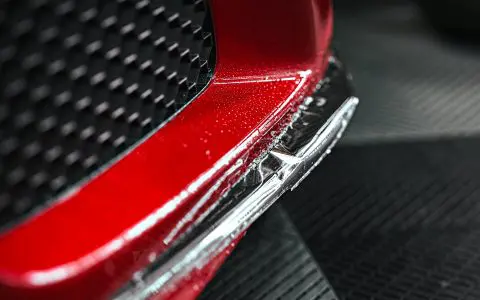Honda NSX / Audi R8 Duo - XPEL Ultimate Plus PPF on front carbon fiber lip