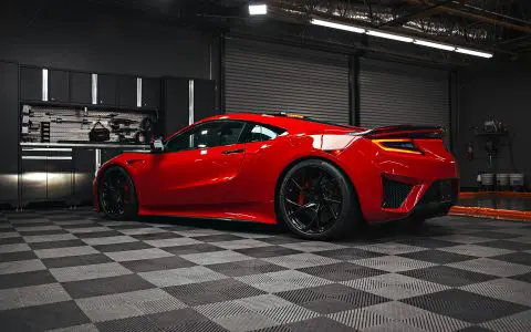 Honda NSX / Audi R8 Duo - XPEL Ultimate Plus PPF on front carbon fiber lip