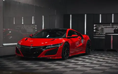 Honda NSX / Audi R8 Duo - XPEL Ultimate Plus PPF on front carbon fiber lip