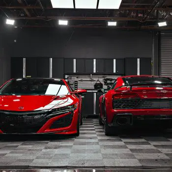 Honda NSX / Audi R8 Duo – XPEL Ultimate Plus PPF on front carbon fiber lip