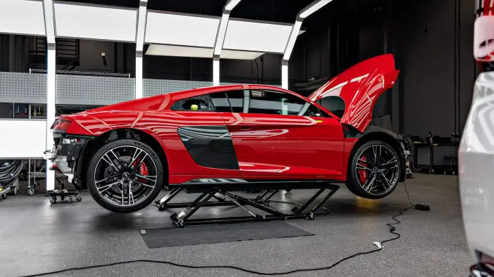 Red Audi R8 V10 - Paint correction, PPF, Windshield protection and More