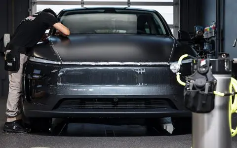 Stealth Gray Tesla Model Y Juniper - XPEL Stealth PPF and Nano-ceramic window tint