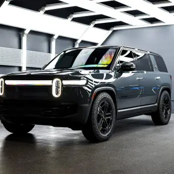 Storm Blue Rivian R1S Quad Motor Full Protection: PPF, Ceramic Coating & Nano-Ceramic Window Tin