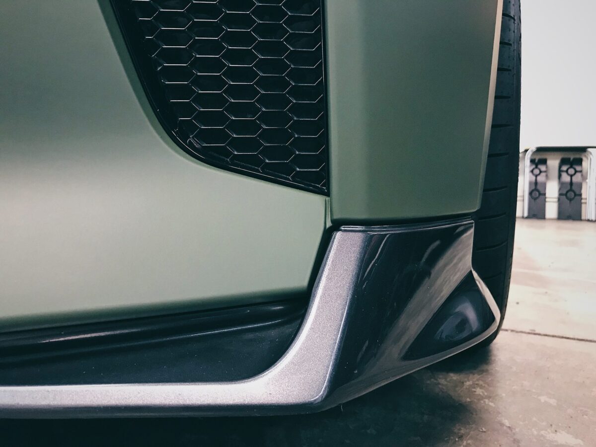 Nissan R35 GT-R Matte Olive Green Color Change Vinyl Wrap Image