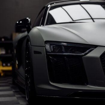 Matte Anthracite Audi R8 Color Change Wrap Image 33