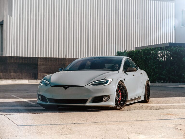 Battleship Gray Tesla Model S-Apex – Color Change Vinly Wrap & Full Detailing