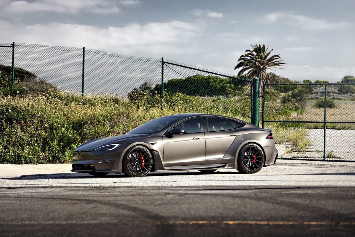 Satin Gunmetal Unplugged Performance Tesla Model S-APEX: PPF, Ceramic Coating & Window Tint