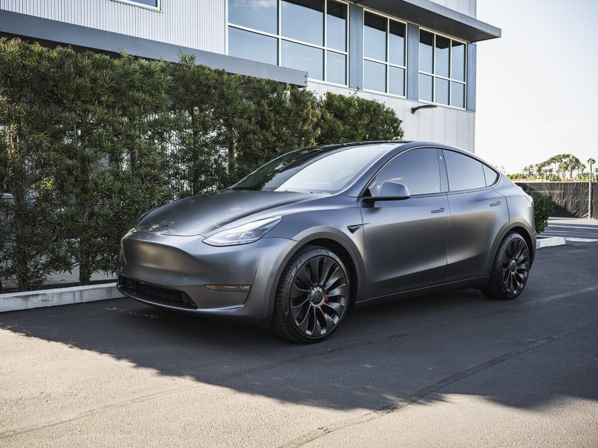 Stealth Blacked Out Model Y – Paint Protection Film, Ceramic Window Tint, Emblem blackout and More