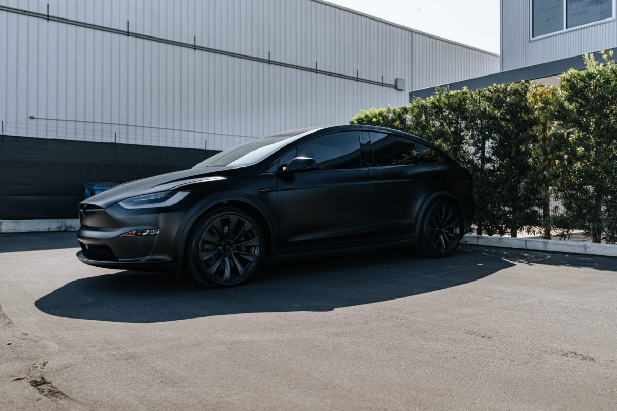 Blacked Out Tesla Model X Plaid – Paint Protection Film, Emblem Blackout, Ceramic Coating and More