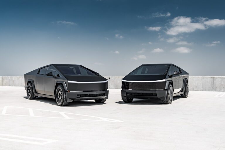 Tesla Cybertruck Gloss & Matte Black Duo – Ultimate Plus Gloss Black PPF w/ matte black decals