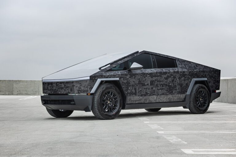 Tesla Cybertruck – Midnight Digital Camo Vinyl Wrap, PPF, Ceramic Coating and More