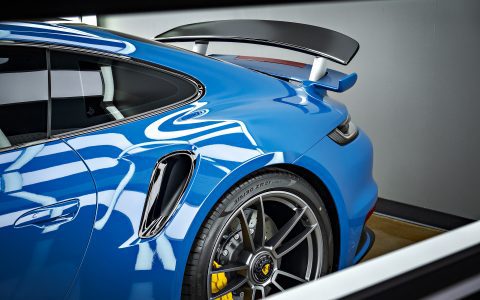 Oslo Blue 992 Porsche 911 Turbo S - PPF, Window tint and ceramic coating