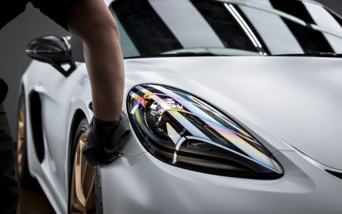 White 718 Porsche Cayman GT4 - PPF, Window Tint and Ceramic Coating