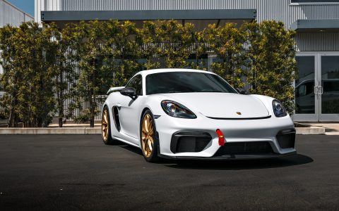White 718 Porsche Cayman GT4 - PPF, Window Tint and Ceramic Coating