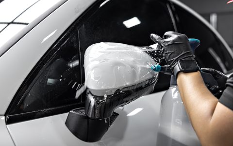 White Porsche Cayenne - Full front-end XPEL Ultimate Plus PPF