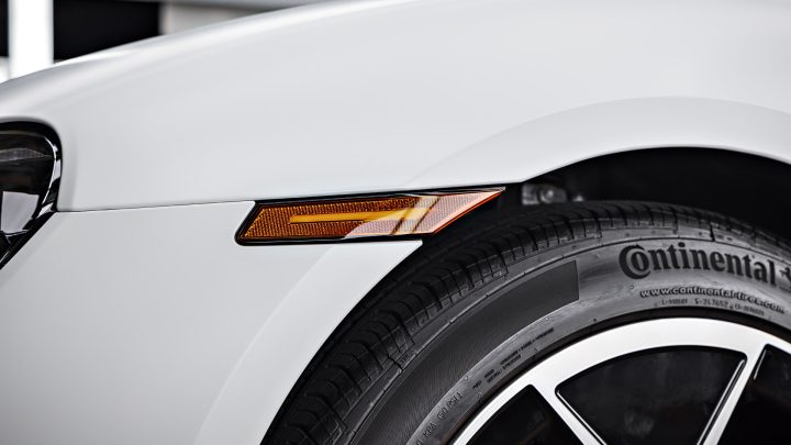 White Porsche Taycan - PPF, nano-ceramic window tint and ceramic coating