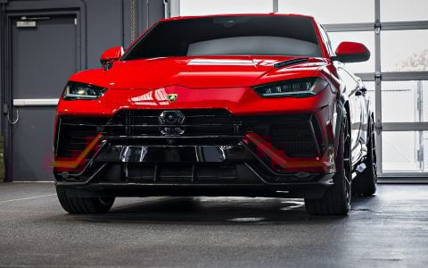 Red Lamborghini Urus - XPEL Prime XR Plus nano-ceramic window tint