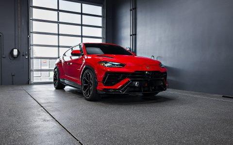 Red Lamborghini Urus - XPEL Prime XR Plus nano-ceramic window tint