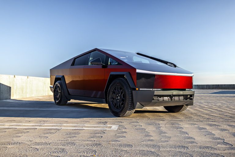 Obsidian Red Cybertruck – Full vehicle PURE Colored PPF